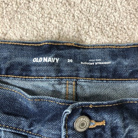 Old Navy High Waisted Shorts Slouchy Button-Fly Cut-Off Jean Shorts Size 26 NWTs - Picture 5 of 10